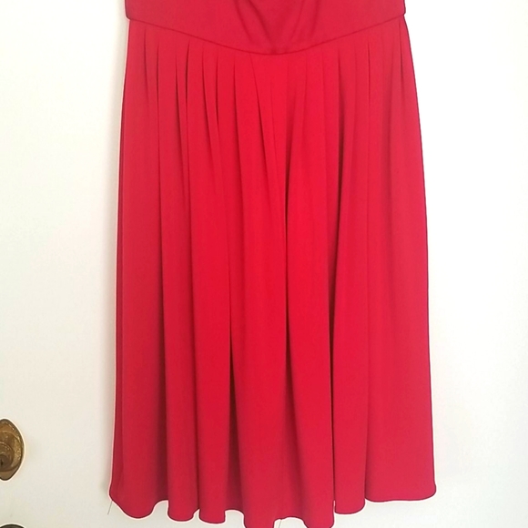 Suzi Chin for Maggy boutique red cocktail dress - Picture 6 of 8